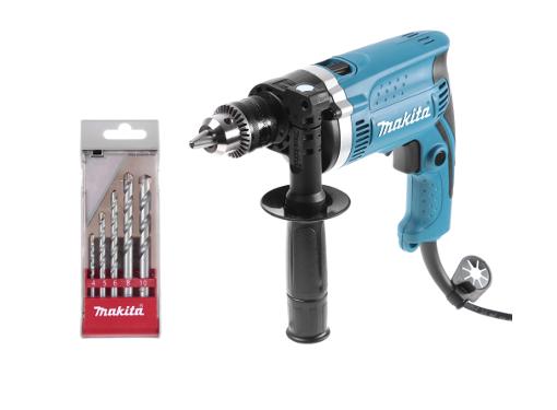 Изображение товара Ударная дрель Makita HP1630K(X1), 710 Вт, кейс, регулировка скорости