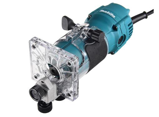 Изображение товара Кромочный фрезер MAKITA 3709 профессиональный с мощностью 530 Вт и блокировкой шпинделя