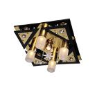 Люстра МАКСИСВЕТ Панель LV141/5 черный/золото, пульт