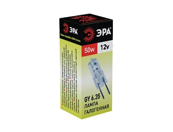 фото Лампа галогенная эра gy6.35-jc-50w-12v